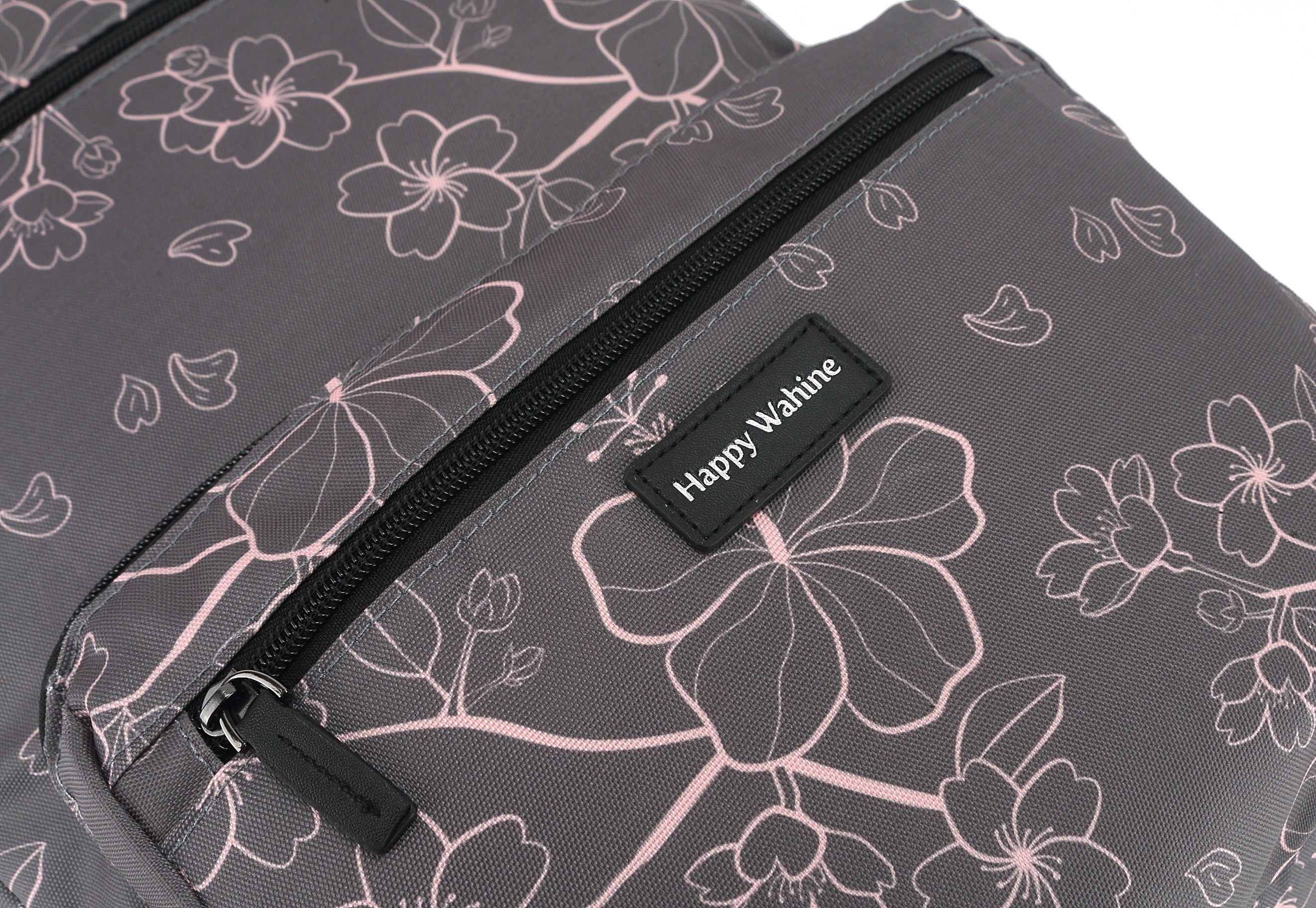 Melanie Sakura Grey Backpack - Stylish & Durable School, Travel & Work Bag for Women & Girls