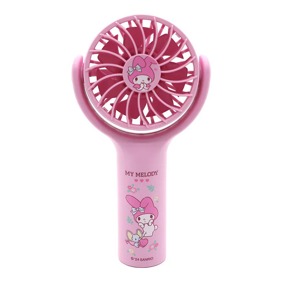 Sanrio My Melody USB Handheld Fan - Portable Mini Fan for Summer, Travel, Office & Home Use - Cute Kawaii Personal Cooling Fan (2024 New Version)