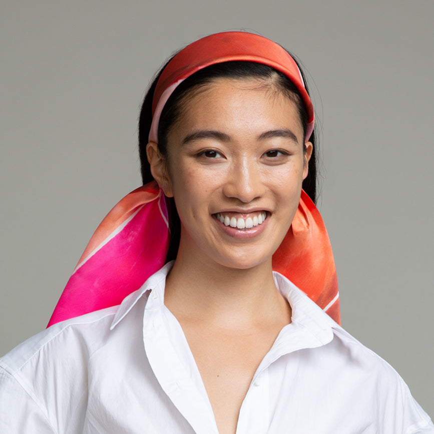 Samira Satin Headband for Women - Soft & Stretchy Hair Accessories for Workouts, Yoga, Running & Everyday Style