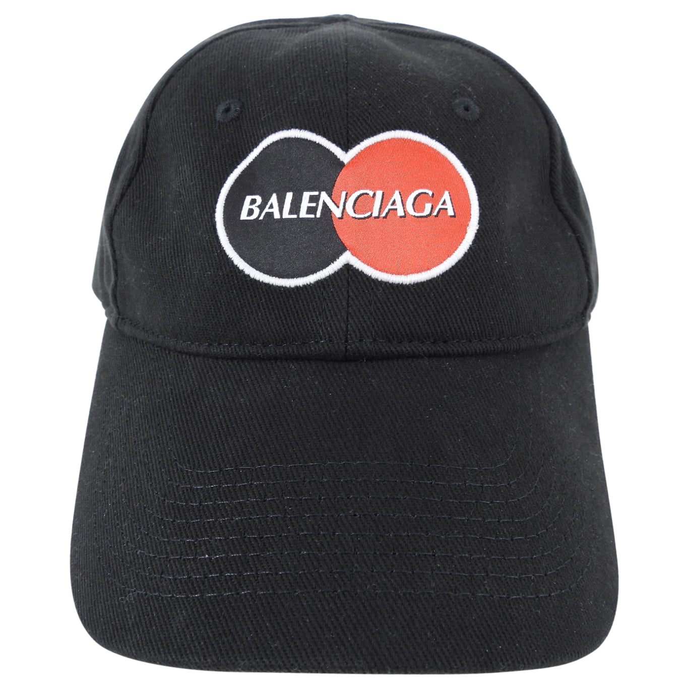 Balenciaga Black Mastercard Logo Cap Hat - Stylish Designer Baseball Cap for Men & Women - Perfect for Streetwear, Casual Outfits & Travel
