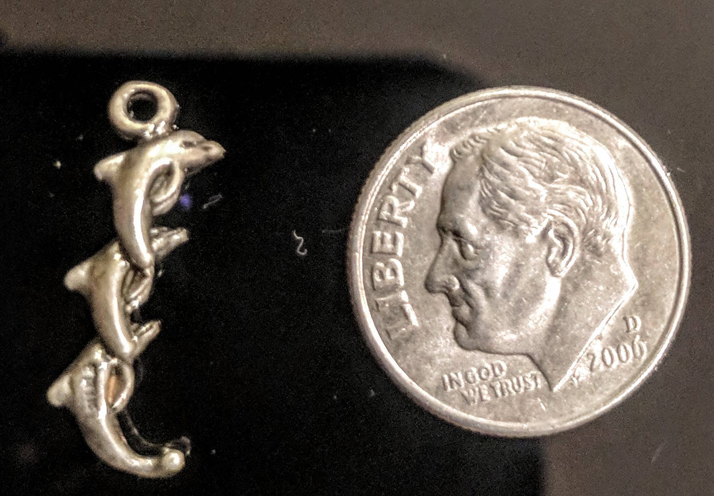 925 Solid Sterling Silver 3D Dangle Charms - Dolphins, Mermaid, Love Birds, Elephant & More Animal Pendants | Perfect for Necklaces, Bracelets & Jewelry Making