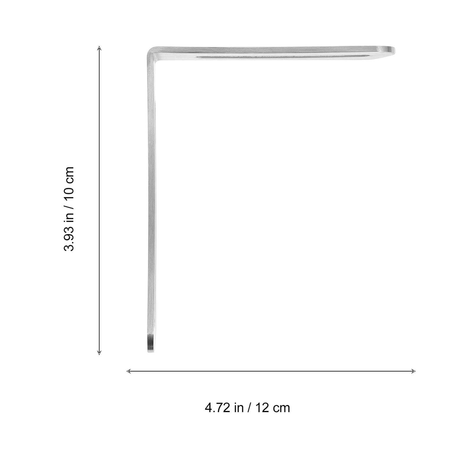 DOITOOL 10-Pack Heavy Duty L-Shaped Shelf Brackets - Stainless Steel Right Angle Corner Braces for Cabinets, Shelves & Cupboards - Perfect for Home, Office & Kitchen Storage Organization