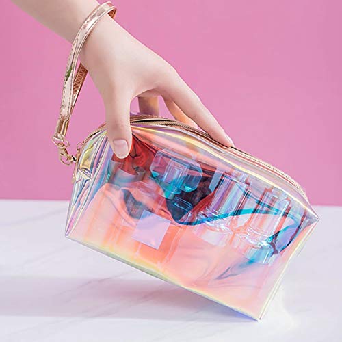 Waterproof Travel Makeup Bag - Portable Zippered Cosmetic & Toiletry Pouch for Women | Perfect for Airplane Carry-on, Gym Essentials & Daily Organizer