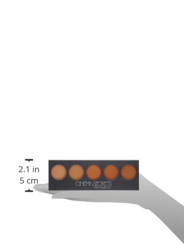 CINEMA SECRETS Pro Cosmetics Ultimate Foundation 5-In-1 Pro Palette - 400 Series | Professional Makeup Kit for Flawless Coverage, Contouring & Highlighting | Perfect for Bridal, Photo Shoots & HD Makeup