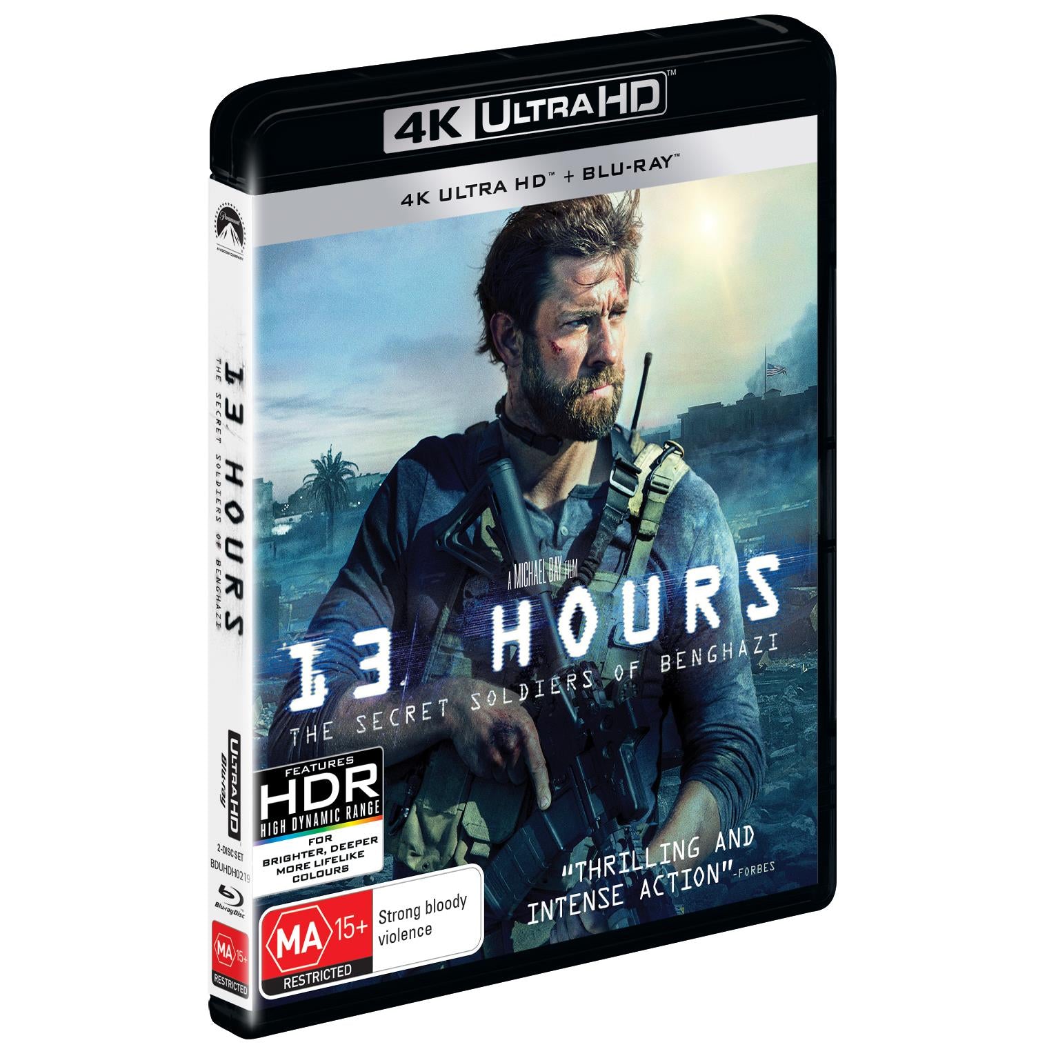 13 Hours: The Secret Soldiers of Benghazi - Action-Packed Military Movie for History & War Film Enthusiasts - Perfect for Home Theater Nights and Military History Discussions