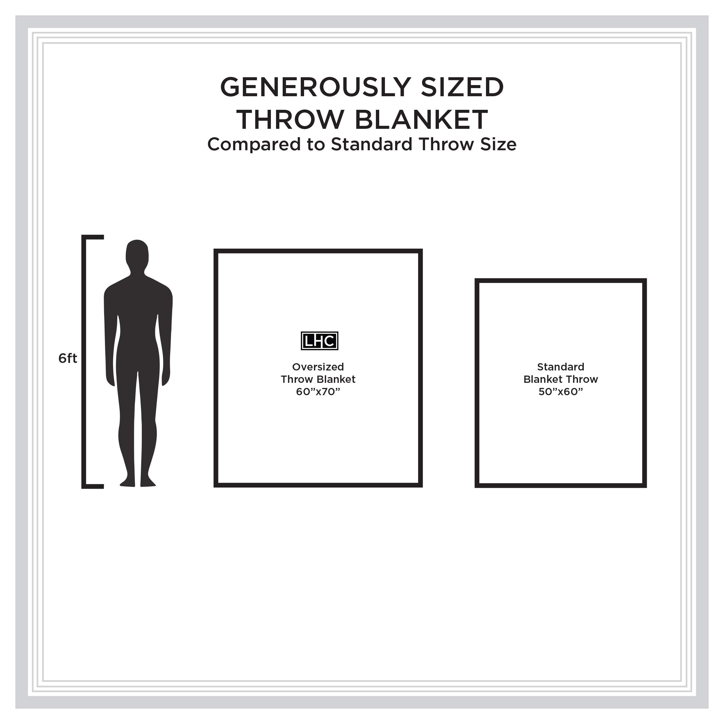 Luxury Oversized Velvet Throw Blanket - Soft Plush Bed & Couch Cover - Perfect for Living Room, Bedroom, Sofa & Home Decor - Machine Washable - 50