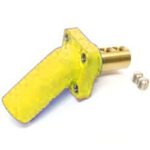 Marinco 400A 45 Degree Panel Mount DSS Connector - 2/0 & 4/0 AWG Marine Grade Electrical Connector for Boats, RVs, and Heavy-Duty Industrial Applications