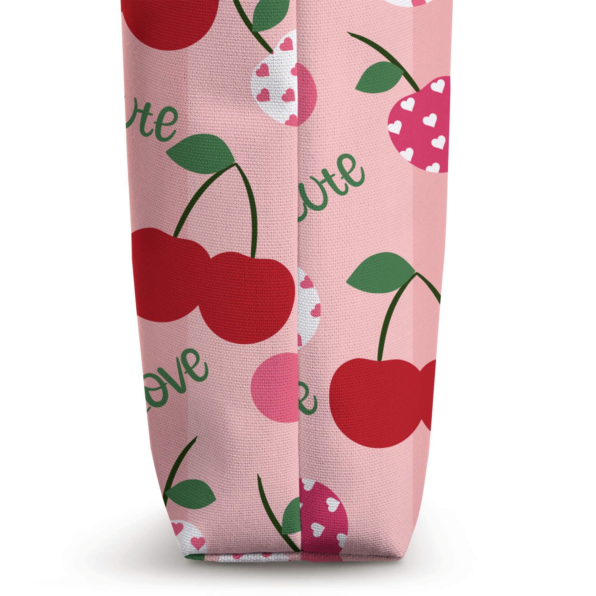 Cute Cherry Fruit Themed Tote Bag - Perfect for Grocery Shopping, Beach Trips & Unique Gifts