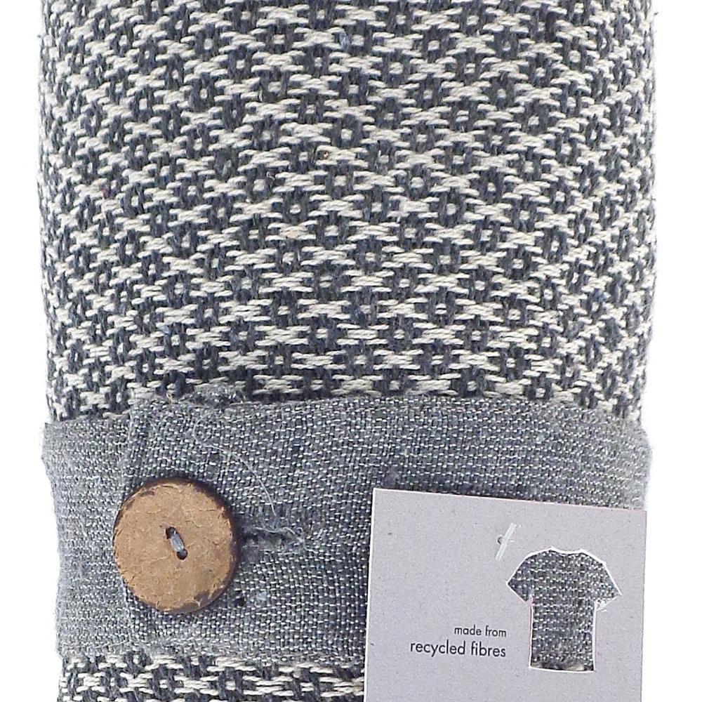 IKON Recycled Cotton Throw Blanket - Soft & Eco-Friendly Grey Throw for Couch, Bed, or Sofa - Perfect for Cozy Nights, Lounging, and Home Decor