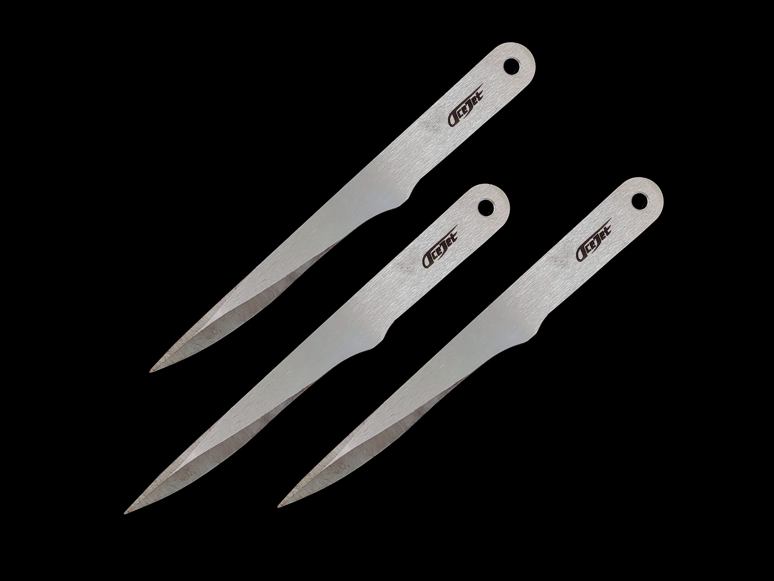 Finn D2 Throwing Knife Set - 3 Pack High Carbon Steel Knives for Outdoor Survival, Hunting & Target Practice