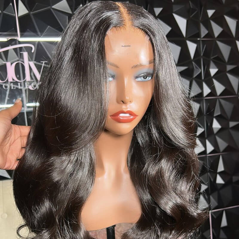 Eullair Kim K 2x6 Lace Closure Wig - Deep Part Human Hair Wig with Transparent Lace for All Hair Textures | Perfect for Daily Wear, Parties & Special Occasions