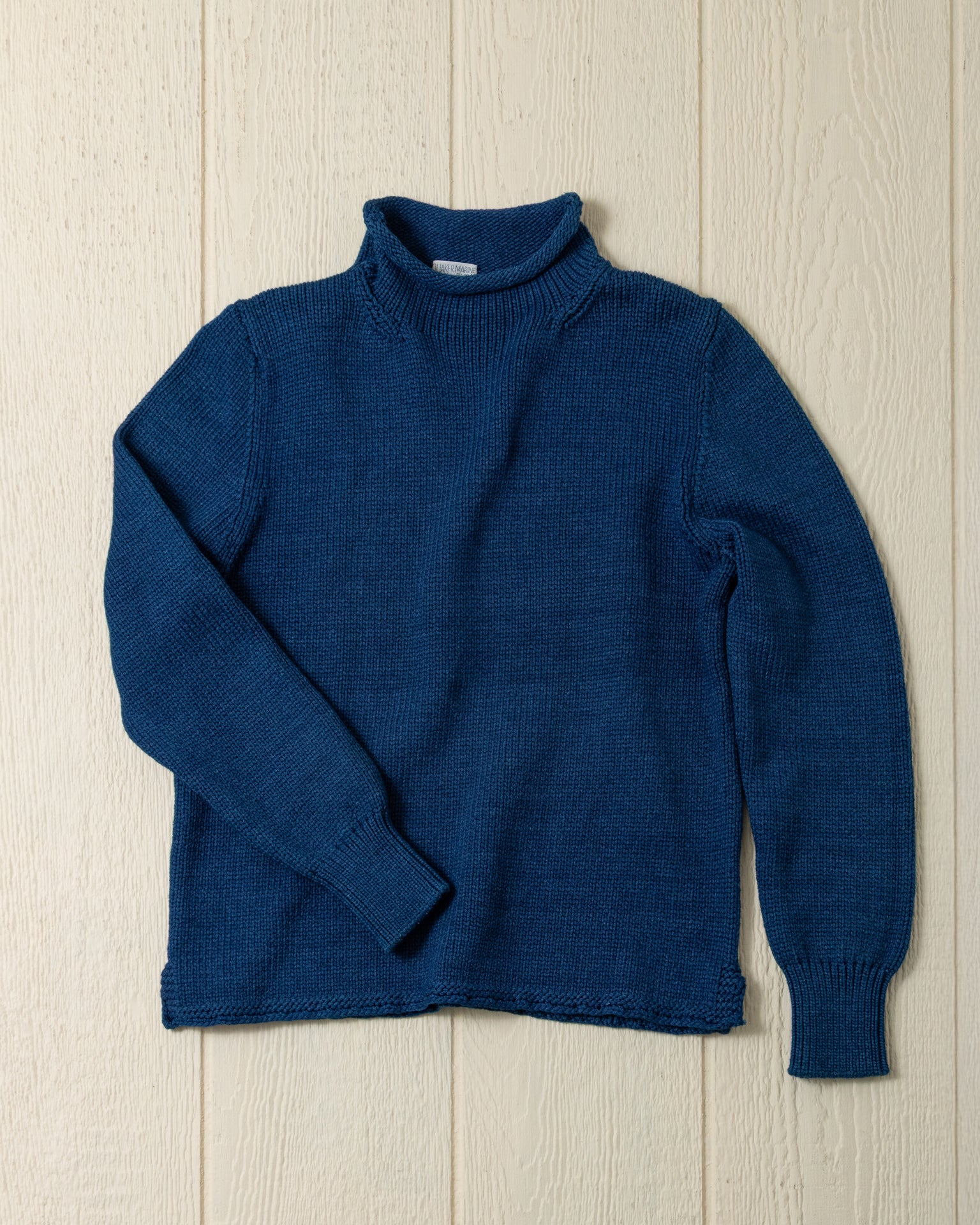 Women's Indigo Blue Fisherman Sweater - Warm & Stylish Knit Pullover for Fall & Winter - Perfect for Outdoor Adventures, Casual Wear & Cozy Evenings