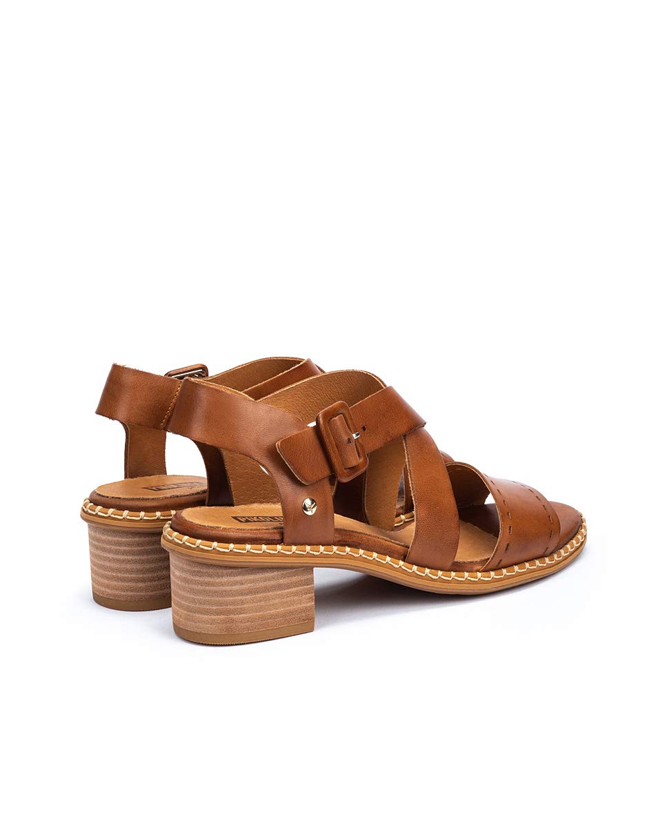 PIKOLINOS Women's Leather Heeled Sandals - Comfortable & Stylish Blanes for Casual Outings, Parties & Summer Wear