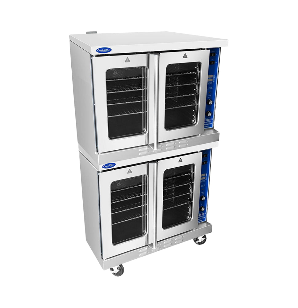 Atosa ATCO 513B Commercial Double Deck Gas Convection Oven - 92,000 BTU for Bakeries, Restaurants & Catering Businesses - Perfect for Baking Bread, Pastries & Large Batch Cooking