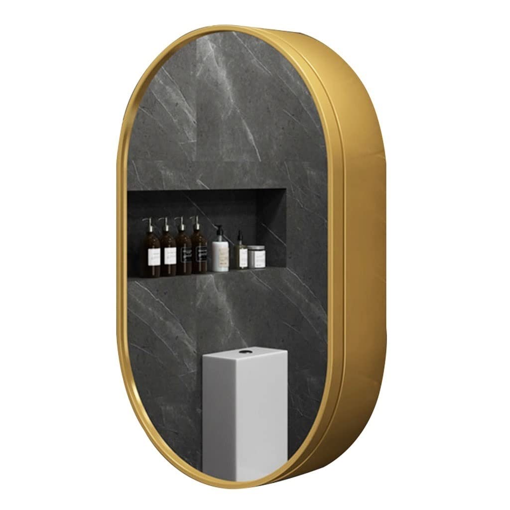 Wall-Mounted Wood Vanity Mirror Cabinet for Bathroom & Bedroom Storage