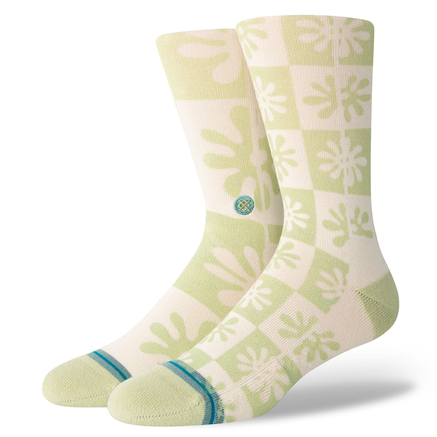 Premium Adult Crew Socks - Poppins Style in Sage Green | Comfortable Cotton Socks for Men & Women | Perfect for Work, Sports & Everyday Wear