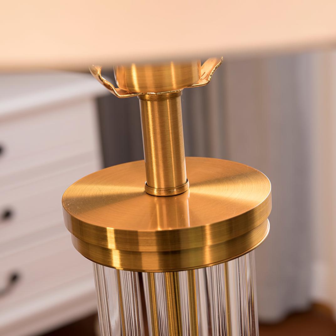 Edda Table Lamp - Modern LED Bedside Lamp with Touch Control & USB Port, Perfect for Bedroom, Living Room & Office (Black)