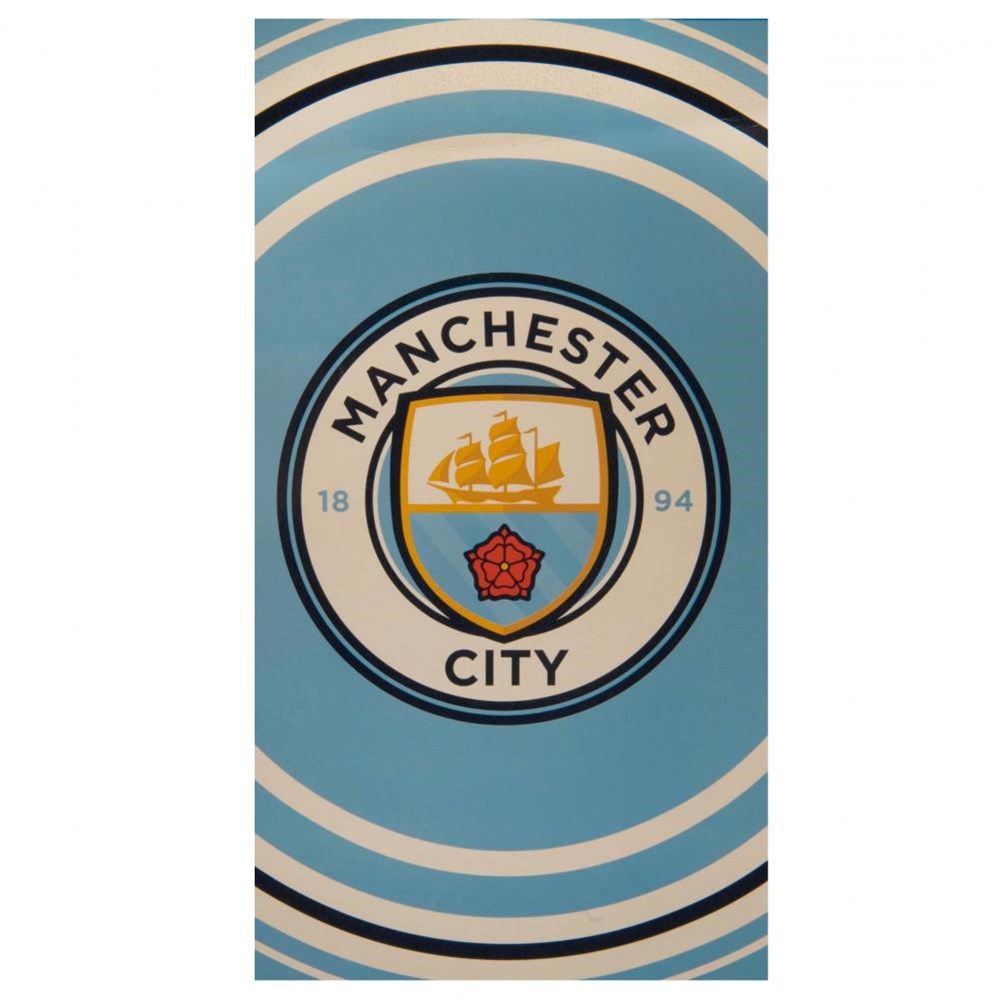 Manchester City FC Pulse Towel - Official Soccer Team Fan Gear for Games, Workouts & Travel - Perfect for Sports Enthusiasts & Supporters