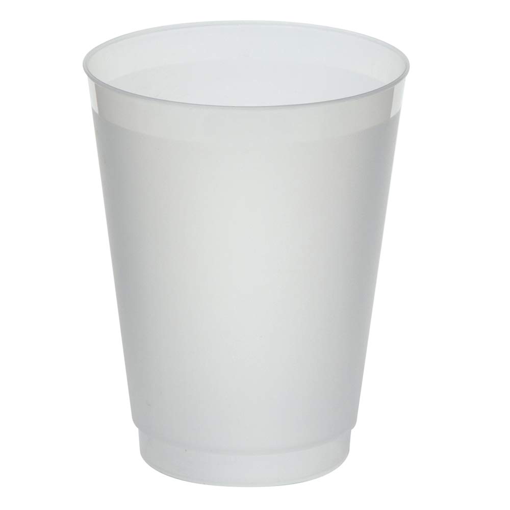 Frost-Flex 16oz Plastic Drinking Cups - 500 Pack, Durable & Shatterproof Party Cups for Cold Beverages, Iced Coffee, Smoothies & Outdoor Events - BPA Free Frosted Disposable Cups for Home, Office & Picnics