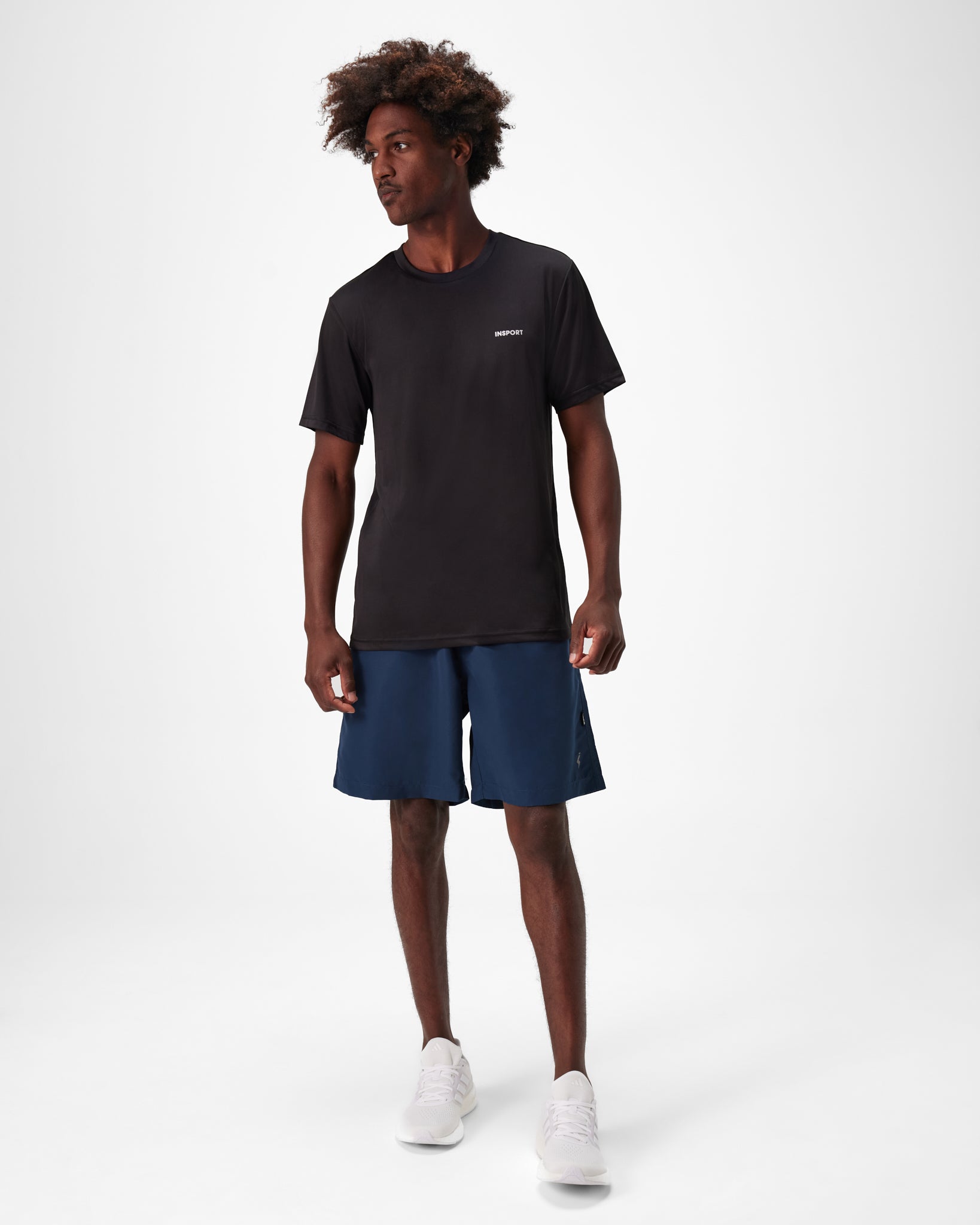 INSPORT Men's Miami Navy Running Shorts - Lightweight Quick-Dry Athletic Shorts for Jogging, Gym & Outdoor Workouts - Comfortable Training Shorts for Men