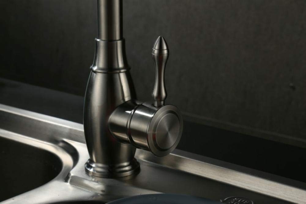 Premium Stainless Steel Single Handle Kitchen Faucet with Tall Spout - Modern Water Tap for Sink, Wash Basin & Mixer - Perfect for Cooking, Dishwashing & Home Renovation