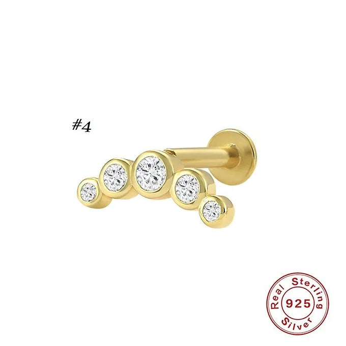 Flower Cartilage Earrings, Conch Studs, Helix Studs, Sleeper Earrings | HC033 - Dainty Floral Ear Jewelry for Cartilage, Helix & Conch Piercings | Perfect for Everyday Wear & Special Occasions