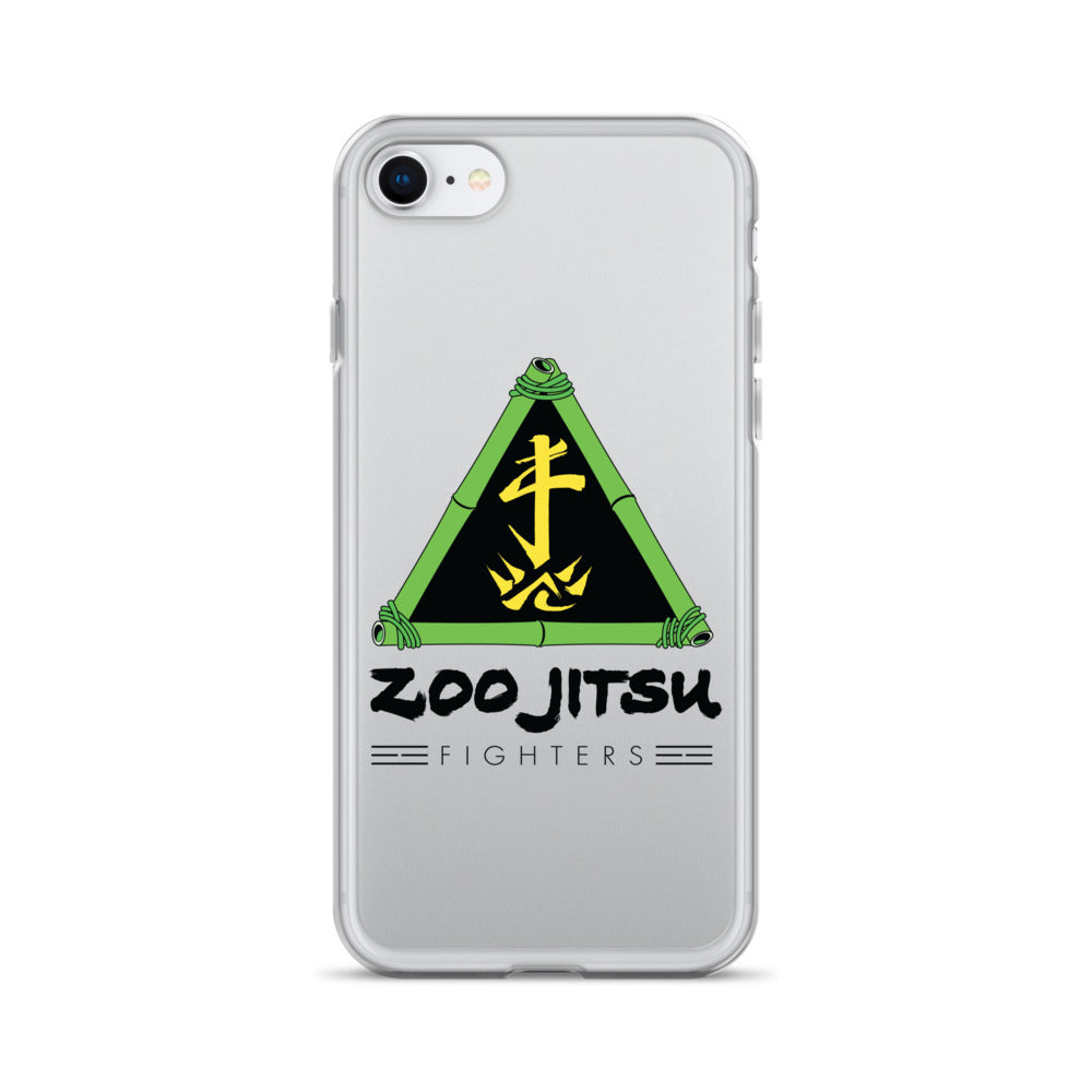 Zoo Jitsu Fighters Logo Clear Protective Case for iPhone 14/13/12/11 Pro Max XR XS - Slim Shockproof Phone Cover with Premium HD Print - Perfect for Martial Arts Fans & Anime Lovers