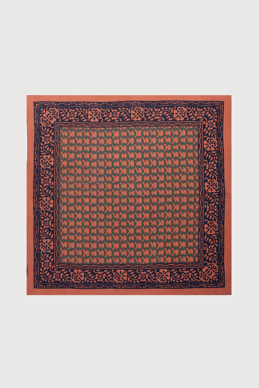 Stylish Block Print Bandana - Lightweight & Breathable Cotton Scarf for Women & Men - Perfect for Outdoor Activities, Fashion Accessories, and Travel