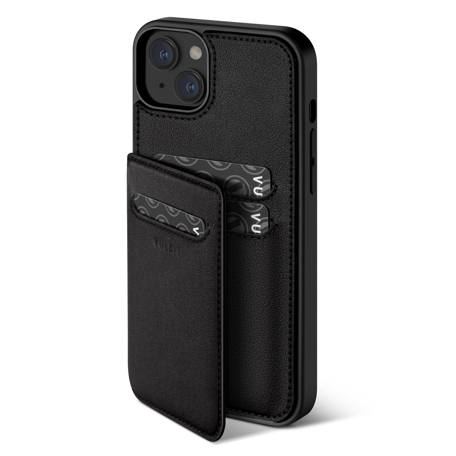 Premium Leather Magnetic Wallet Case for iPhone 14 Series - Shockproof Protection with Built-in Card Holder | Perfect for Everyday Use, Travel & Business Meetings