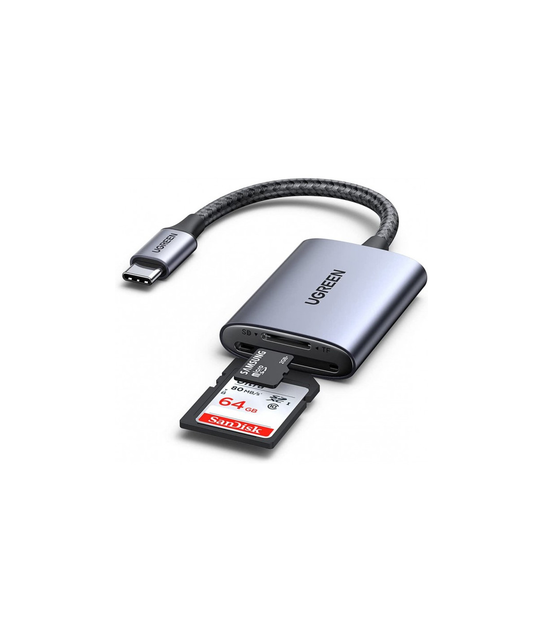 UGREEN USB 3.0 Multi-Card Reader for SD/TF/CF/MS Cards - High Speed Data Transfer for Photographers, Videographers & Content Creators (Perfect for DSLR Cameras, Drones & Gaming Consoles)