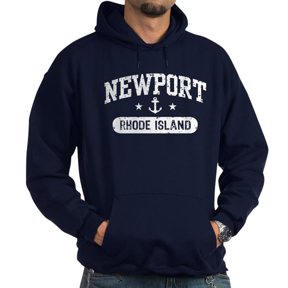 Newport Rhode Island Hoodie - Dark Sweatshirt for Men & Women | Cozy Pullover Fleece Hooded Sweater | Perfect for Casual Wear, Travel & Outdoor Activities