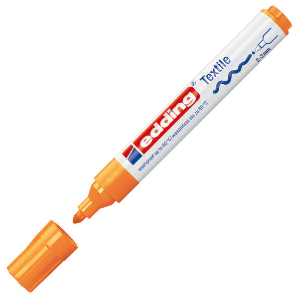 edding 4500 Bullet Tip Textile Marker - Permanent Fabric Marker for Clothes, Shoes & DIY Crafts - Ideal for Customizing T-Shirts, Denim & Canvas Projects