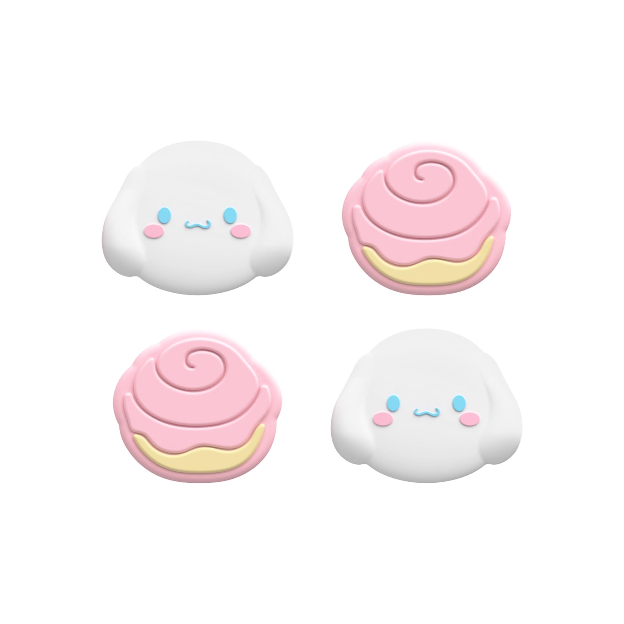 Yocore Soft Silicone Thumb Grips - Cute Thumb Grip Caps for Nintendo Switch/OLED/Switch Lite - Analog Stick Covers (4-Pack) - Perfect for Gaming Comfort & Enhanced Control