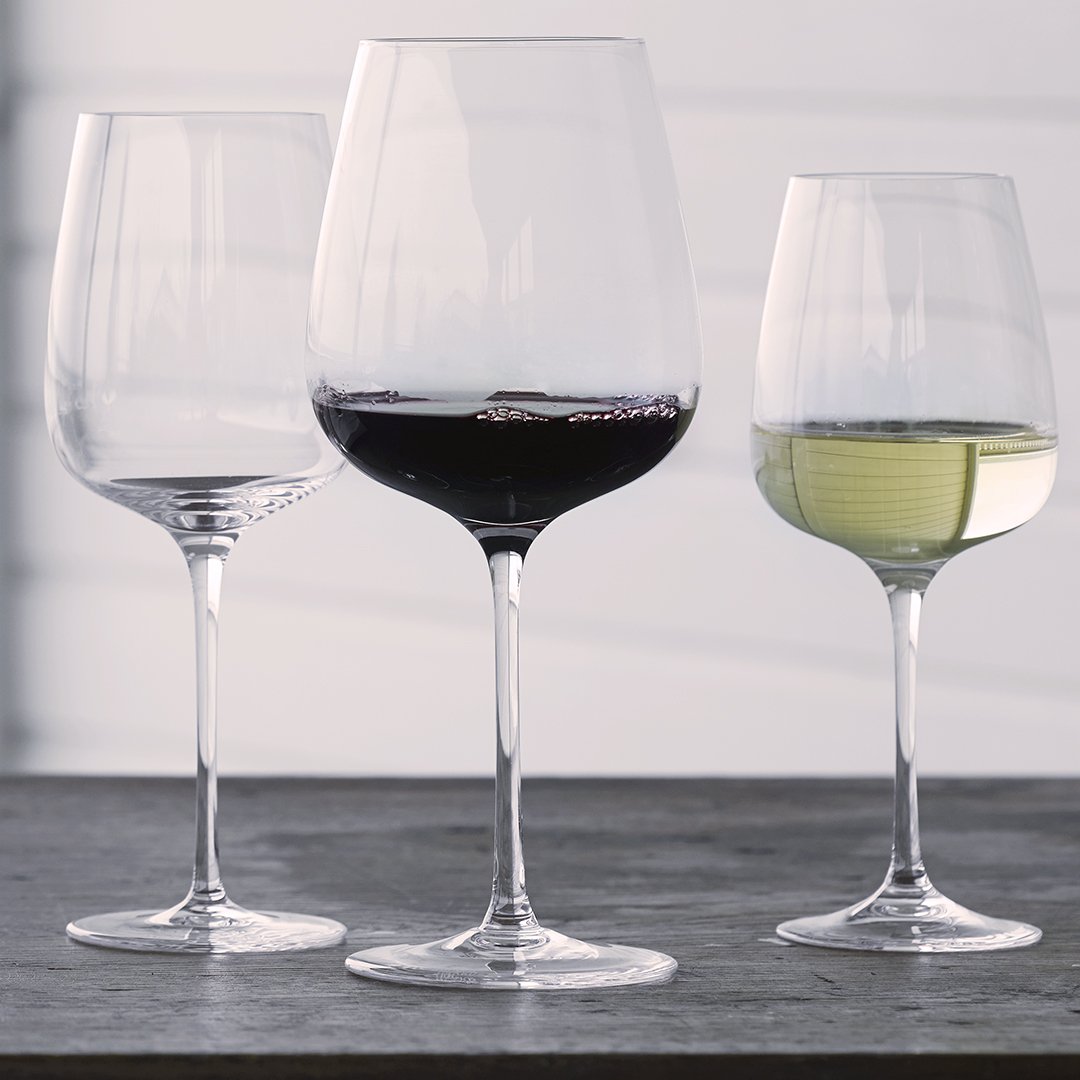 Premium Bouquet Red Wine Glasses Set of 6 - Elegant Stemware for Fine Dining, Parties & Romantic Dinners