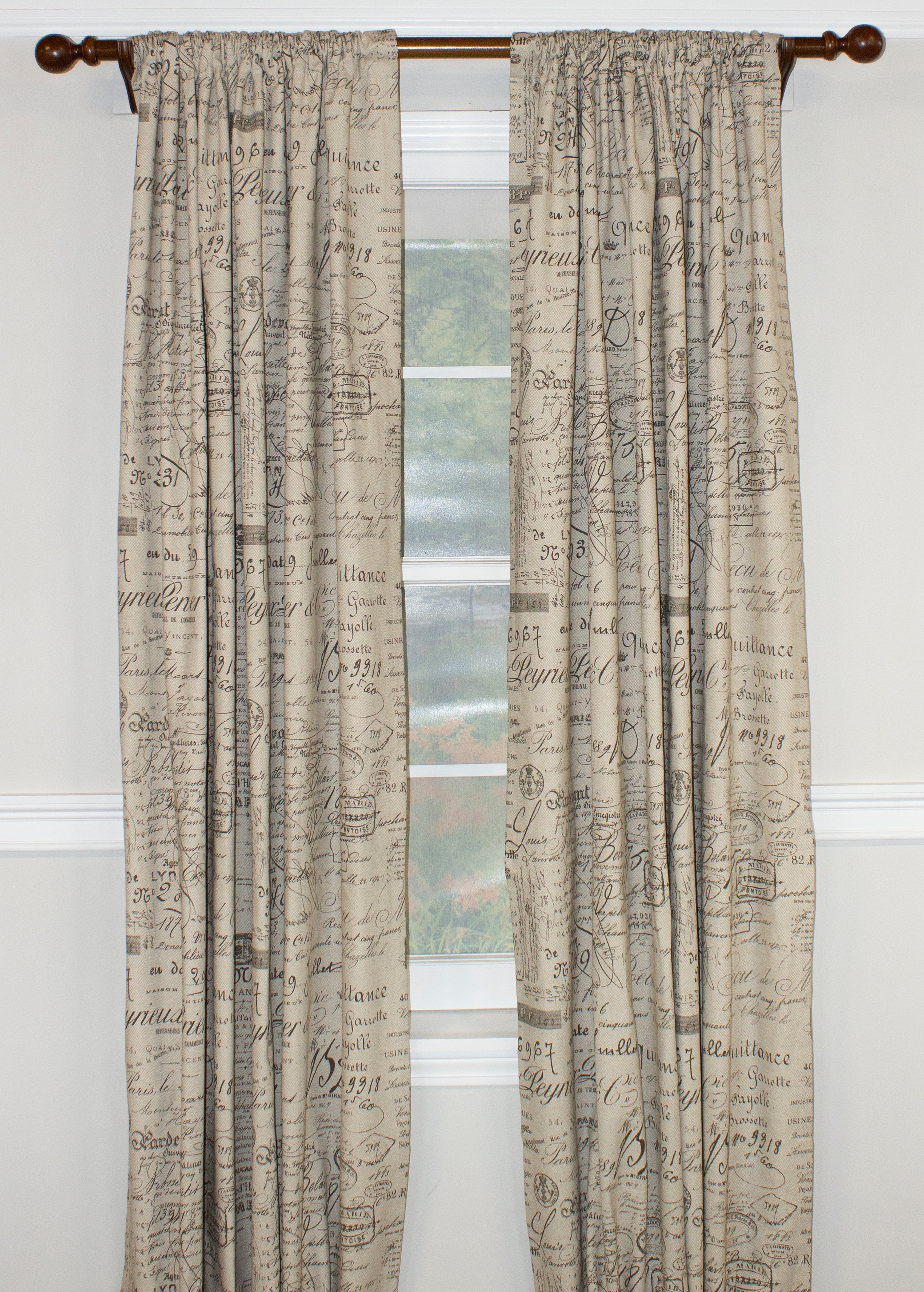 Rod Pocket Single Panel Curtains - Blackout Window Drapes for Bedroom & Living Room - Home Decor & Light Blocking Panels