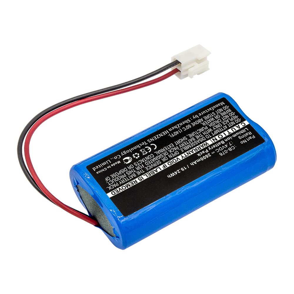 Synergy 7.4V 2600mAh Li-ion Battery for CB-076 - Perfect for Digital Equipment Power Backup