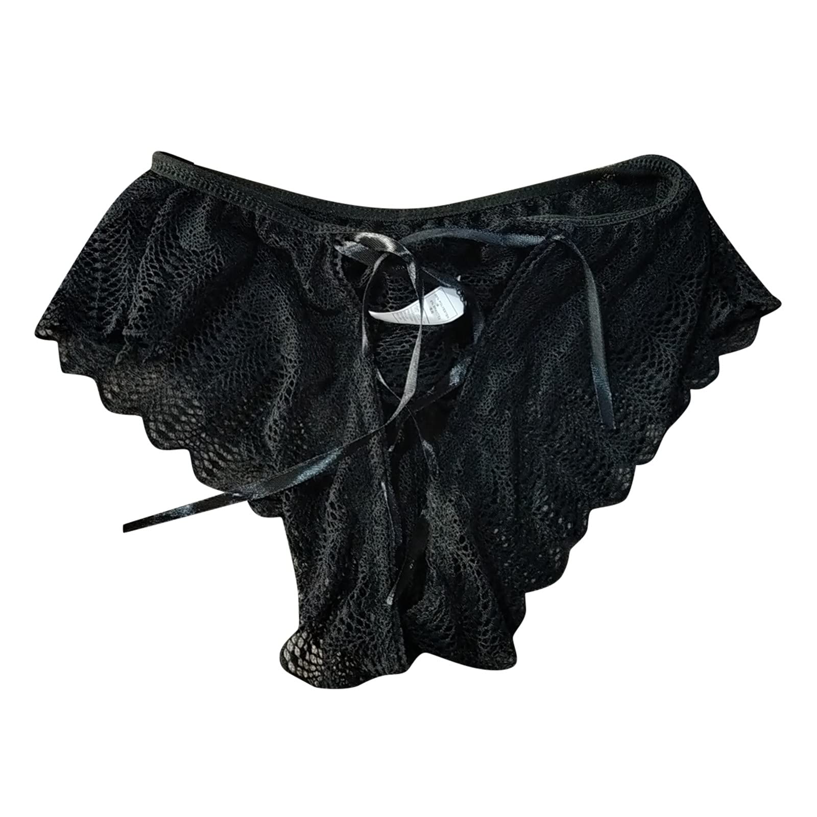 Women's Cotton Underwear - Sexy Crochet Lace Lace-Up Panties with Hollow Out Design | Breathable Comfort for Daily Wear & Special Occasions