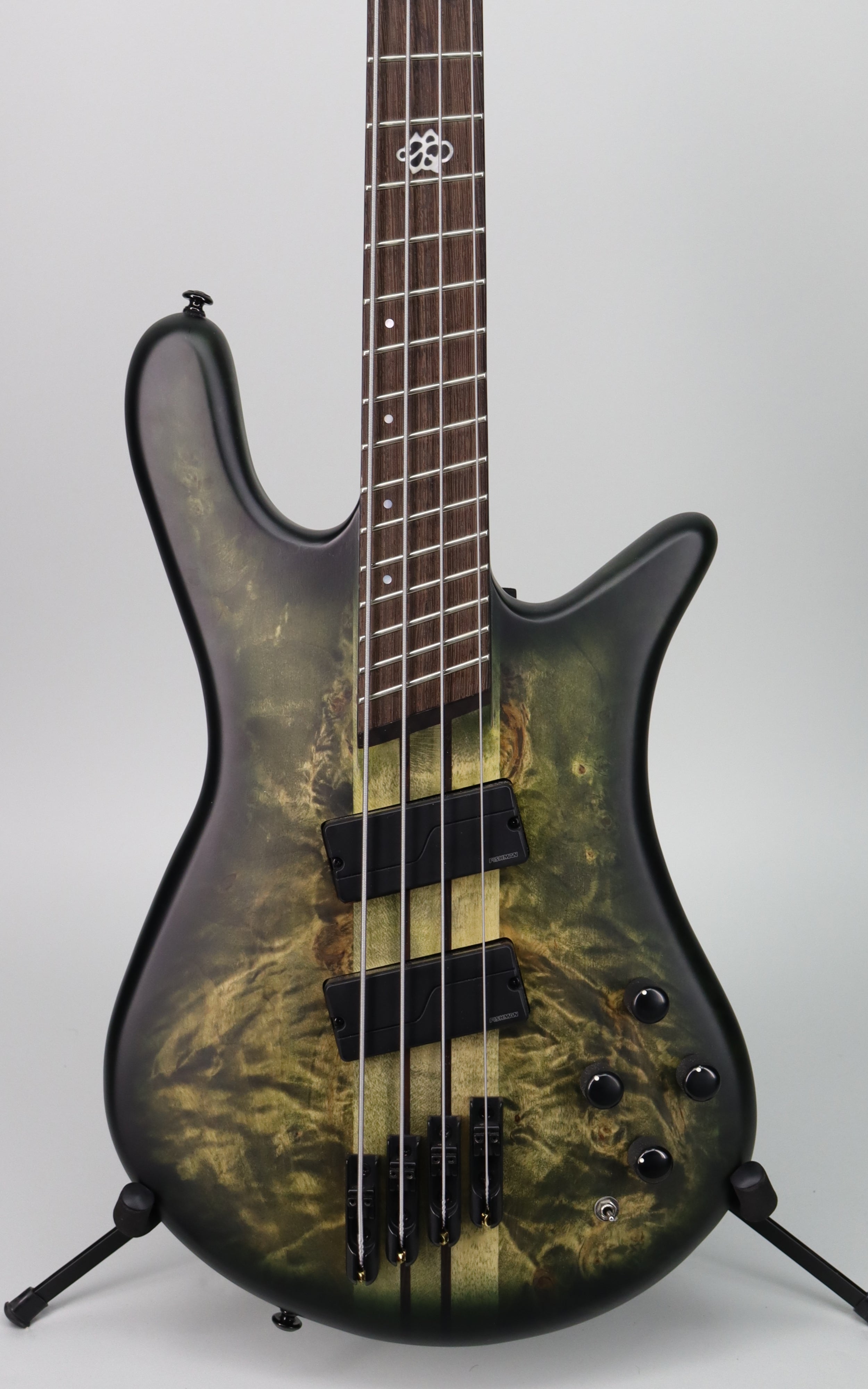 Used 2021 Spector NS Dimension 4 String Bass Guitar in Haunted Moss Matte Finish - Perfect for Professional Musicians & Studio Recording