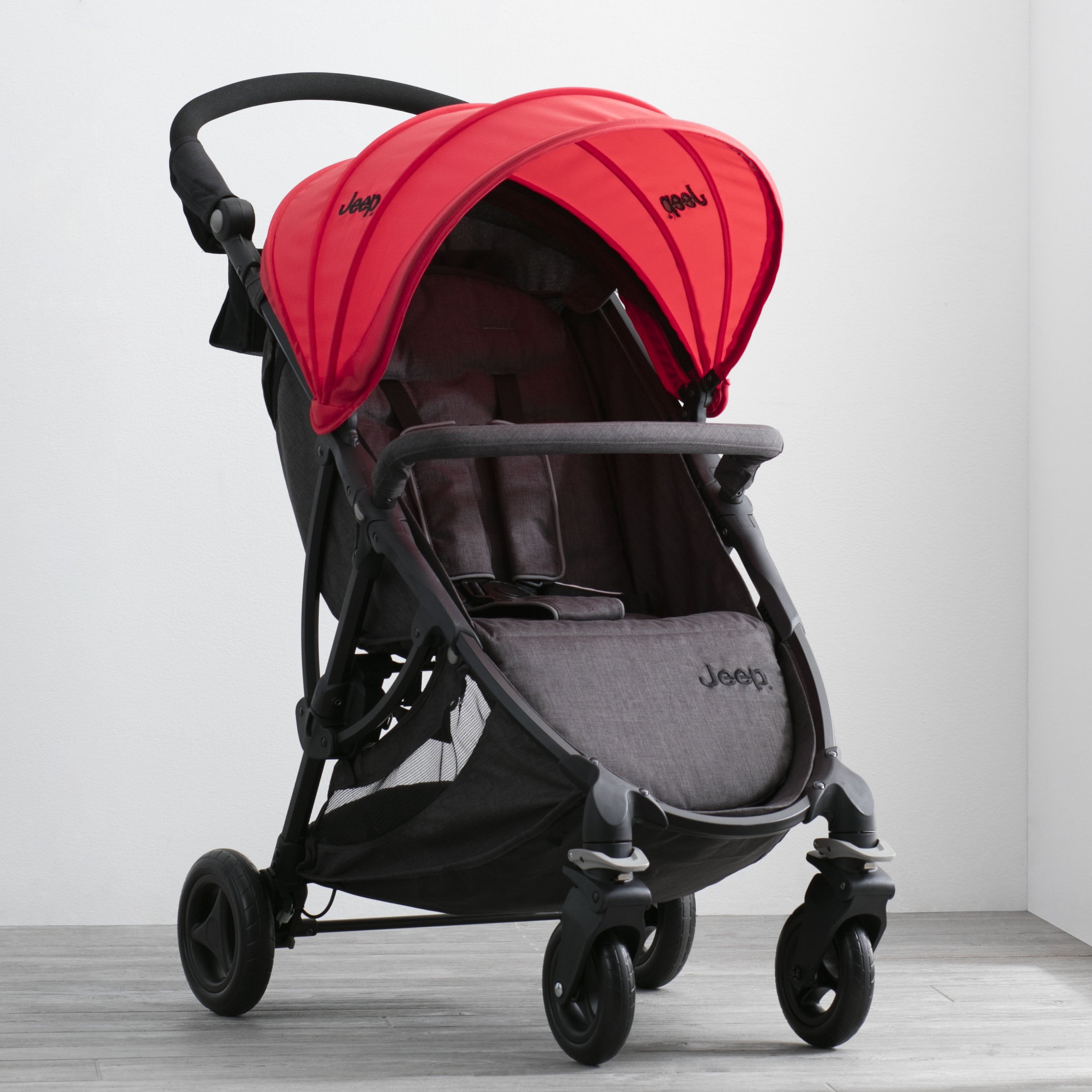 Jeep Gemini Stroller - Lightweight Compact Baby Stroller for Travel & Everyday Use | Foldable Design with Adjustable Canopy | Perfect for Shopping, Walks & Outdoor Adventures
