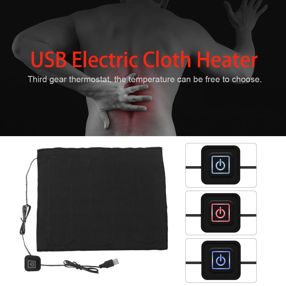 USB Electric Heating Cloth - 5V DC Waist Warmer & Pet Heating Pad for Winter, Outdoor Activities & Pain Relief - Soft & Adjustable Temperature Control