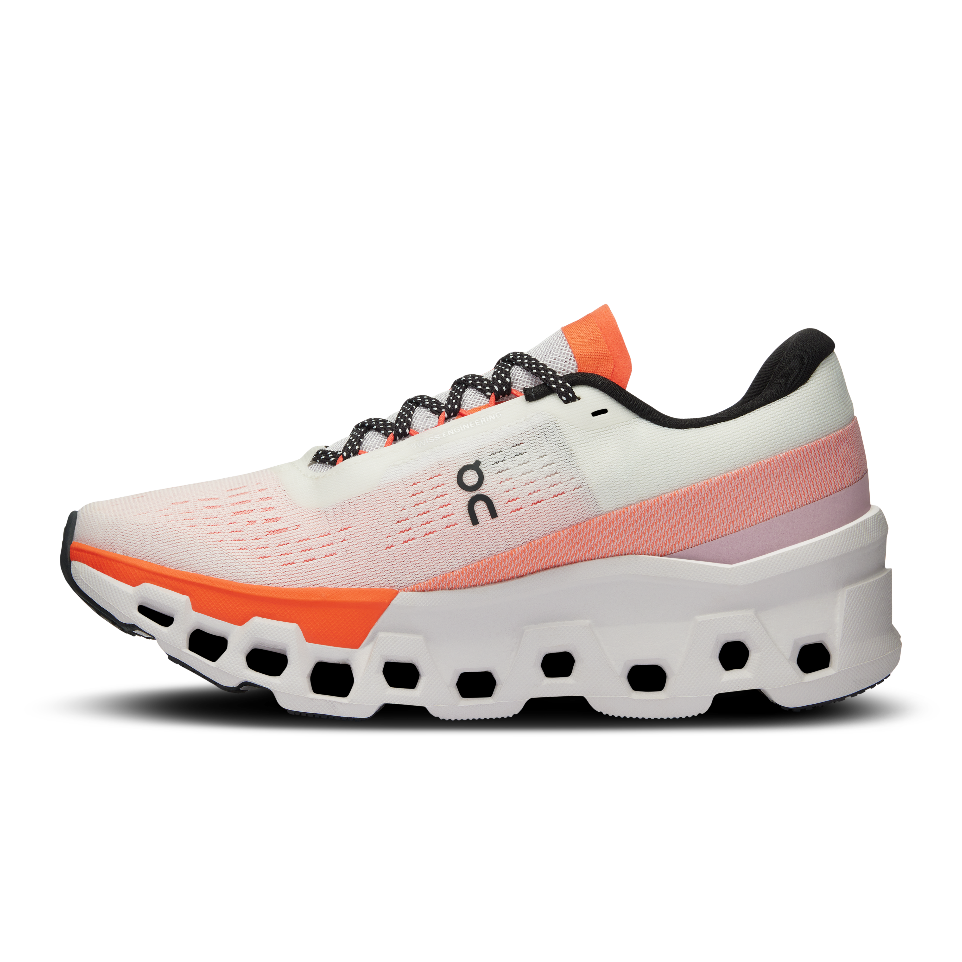 On Running Women's Cloudmonster 2 Running Shoes - Undyed/Flame Color - Lightweight Cushioned Sneakers for Road Running & Training | Perfect for Marathon, Jogging & Gym Workouts