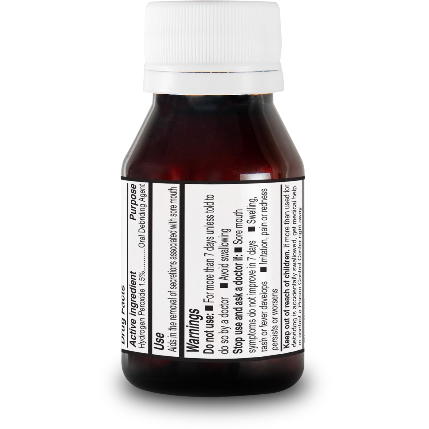 Stryker Sage Perox-A-Mint Oral Rinse - 100 Bottles (1.5 fl oz Each) - Mint Flavored Mouthwash for Fresh Breath & Oral Hygiene - Ideal for Dental Clinics, Hospitals & Home Use