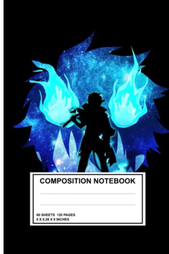Blue Exorcist Anime Notebook - Rin Okumura Themed College Ruled Composition Book - 120 Pages, 6x9 Inches - Perfect for School, Work & Anime Fans Collection