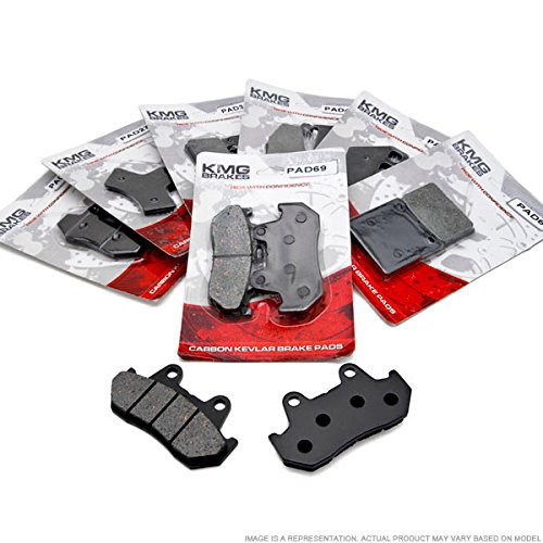 KMG PAD200 Brake Pads - Non-Metallic Organic NAO Ceramic Replacement for EBC FA200 - Quiet & Durable Performance for Cars, Trucks & SUVs - Perfect for Daily Commuting & City Driving