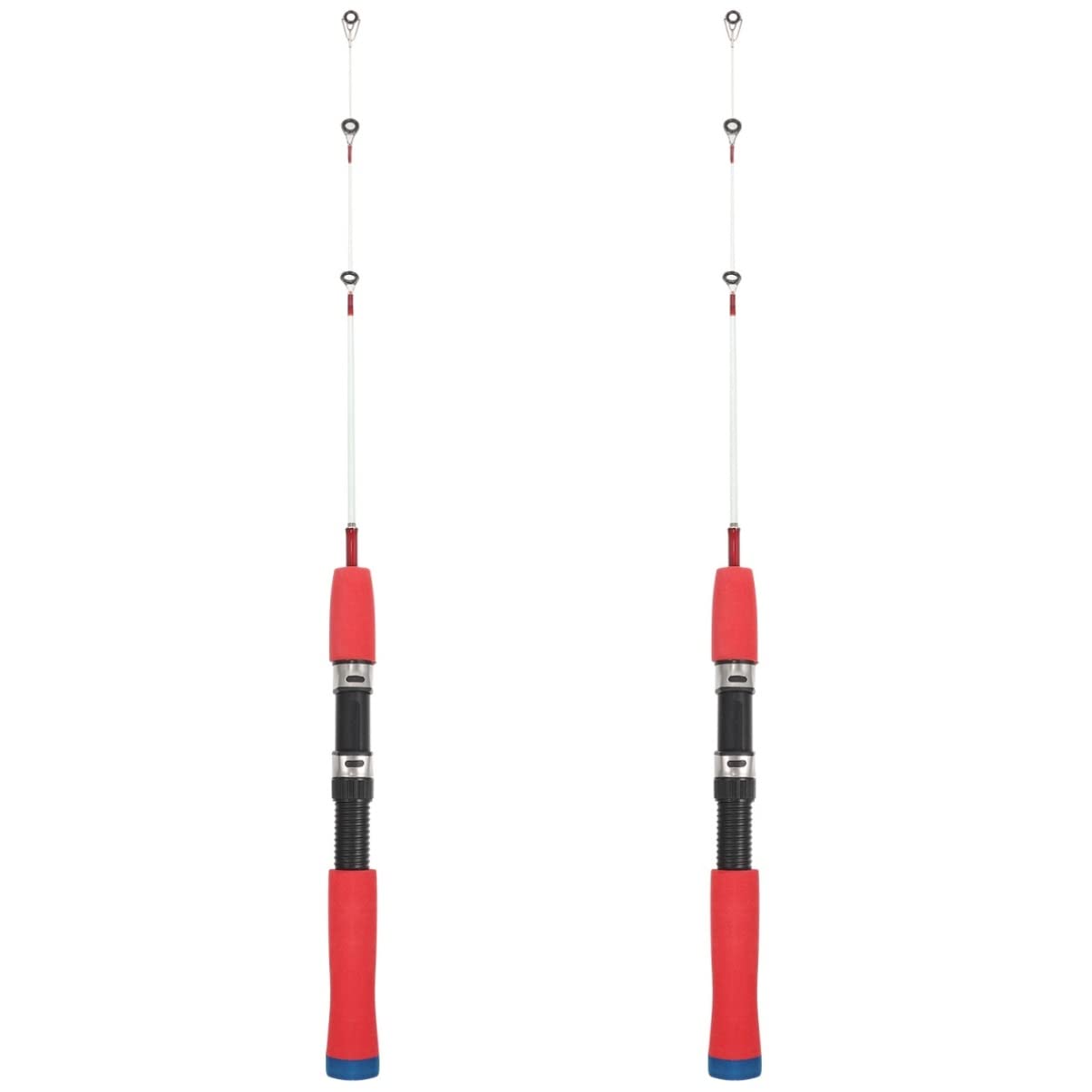 CLISPEED Kids Fishing Pole - 2 Pack Ice Fishing Rod Set with Short Pole for Winter Ice Fishing | Perfect for Children's Outdoor Winter Activities & Family Fishing Trips