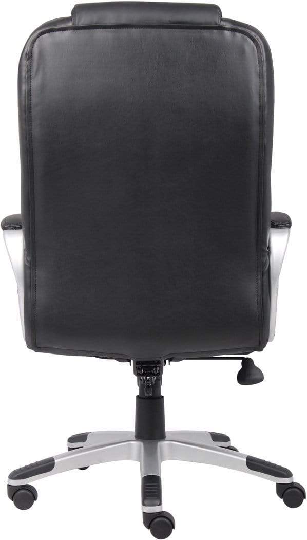 Premium Boss B8601 Executive LeatherPlus Office Chair - Ergonomic Fully Assembled High Back Desk Chair for Home & Business Use - Ideal for Long Hours of Comfortable Sitting