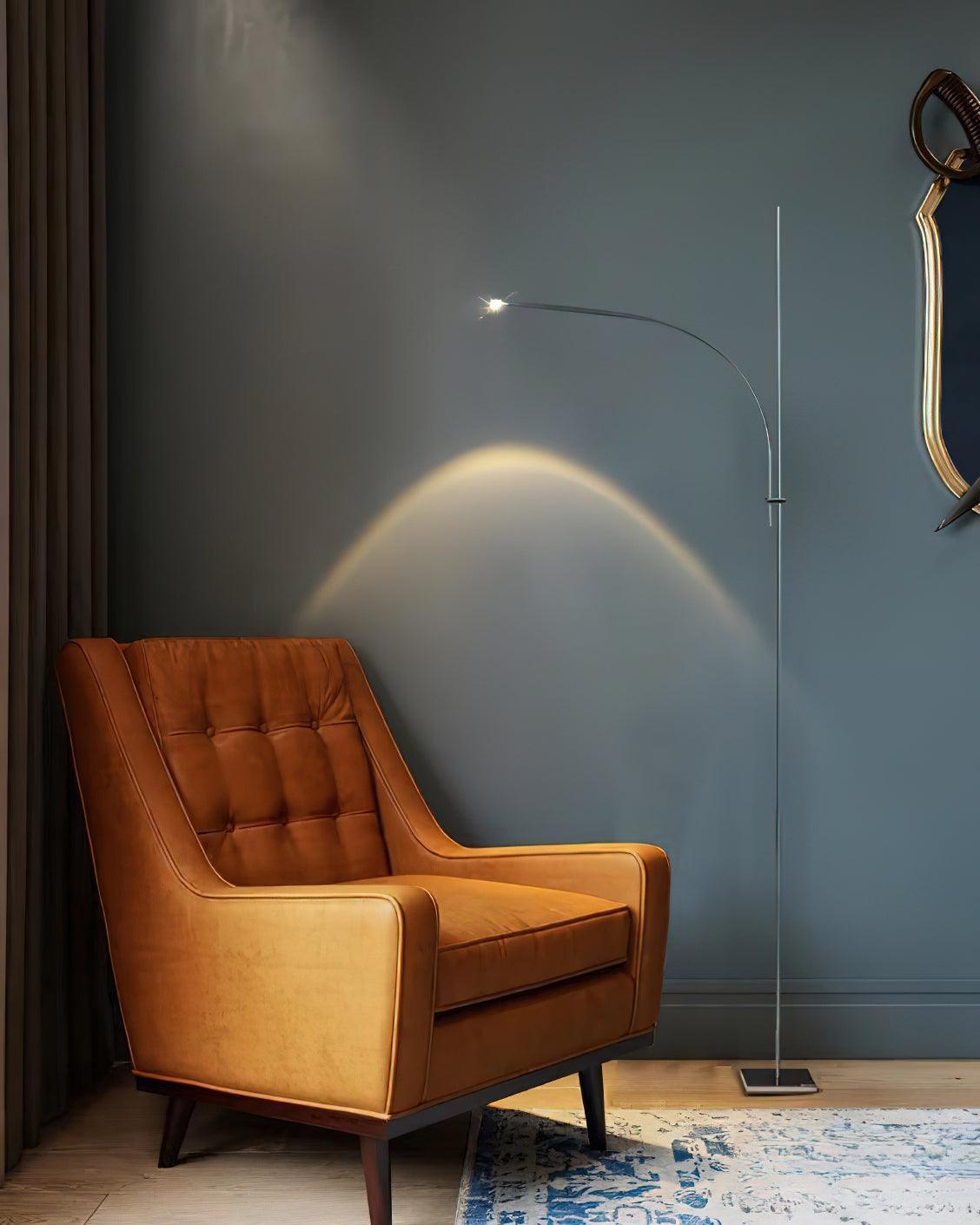 Elegant Metal Floor Lamp with Adjustable Height - Perfect for Living Room, Bedroom, or Office Lighting