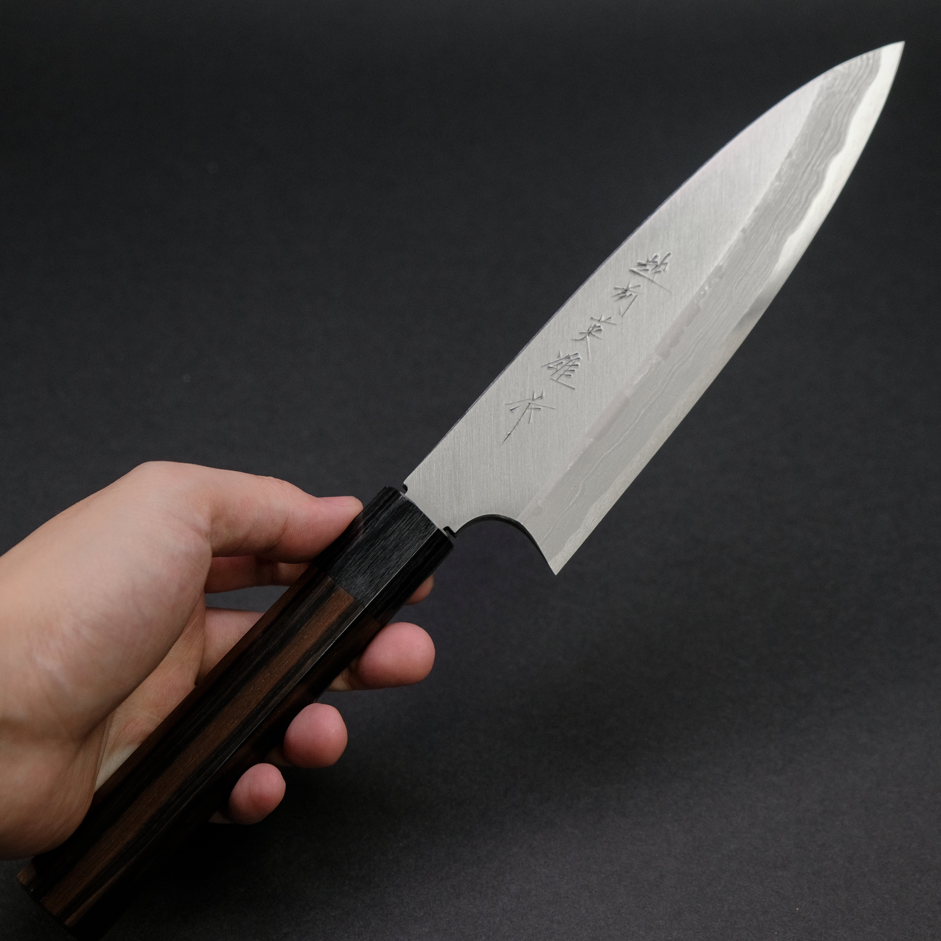 Premium Kitaoka Blue #2 Migaki Funayuki 180mm Japanese Chef Knife with Ebony Handle - Perfect for Sushi, Sashimi & Precision Vegetable Cutting