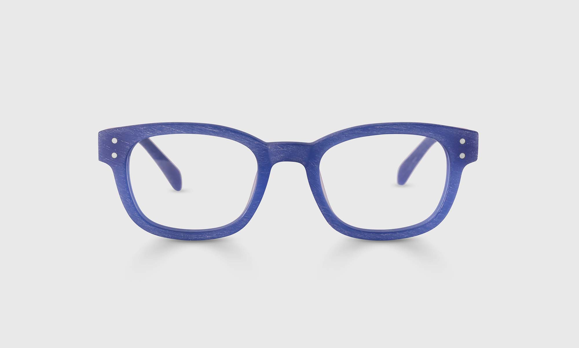 Biff Narrow Color 09 Lake Blue Woodgrain Eyeglass Frames - Lightweight Acetate Front & Temples for Men & Women | Perfect for Reading, Work, and Everyday Wear