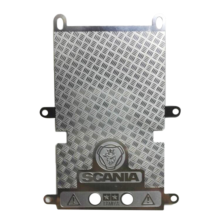 1/14 Scale Metal Anti-Skid Plate for TAMIYA RC Tractor R470 R620 Truck Models - Universal Upgrade Part for Custom RC Cars - Perfect for Off-Road Racing & Heavy-Duty Simulation